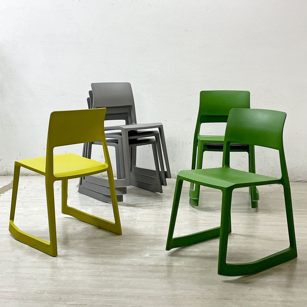 ヴィトラ Vitra ティプトン Tip Ton ワークチェア ダイニングチェア デスクチェア カクタスグリーン スタッキング チルト機能 C ●