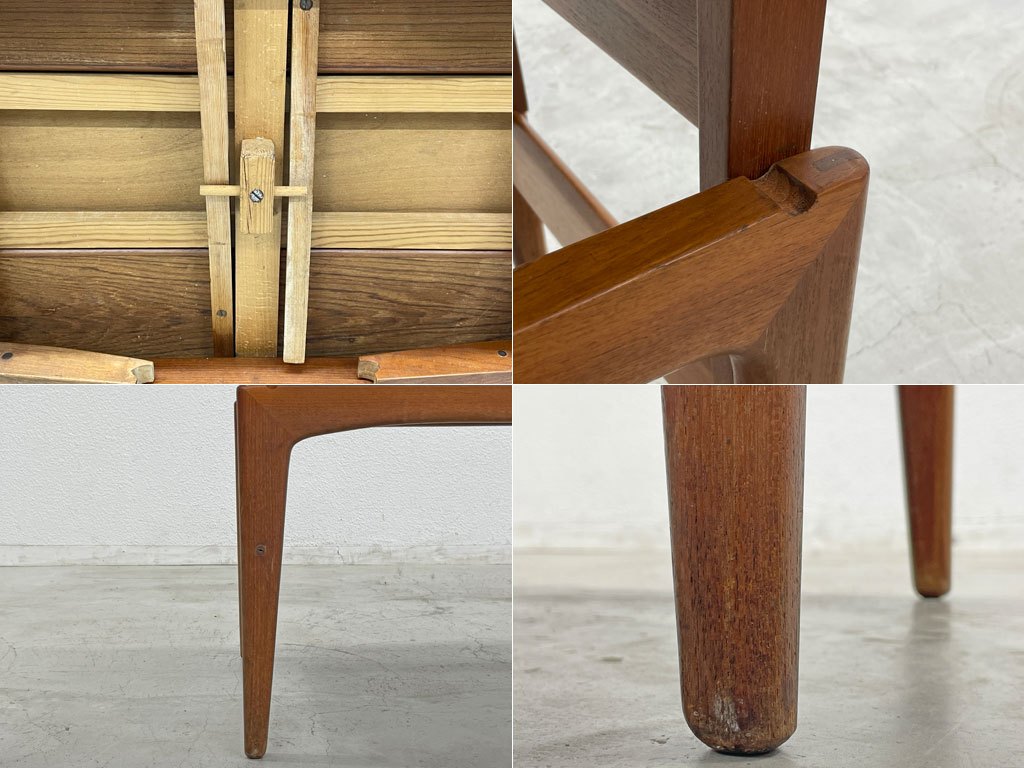 トリオモブラー TRIOH mobler Elevator Table エレベーター エクステンション テーブル カイ・クリスチャンセン チーク材 北欧 デンマークビンテージ フルリペア品 〓