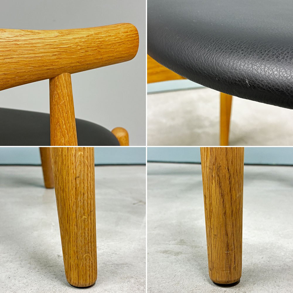 カールハンセン&サン Carl Hansen & Son CH20 エルボーチェア ダイニングチェア オーク材 レザー 本革 ハンス・J・ウェグナー ◎