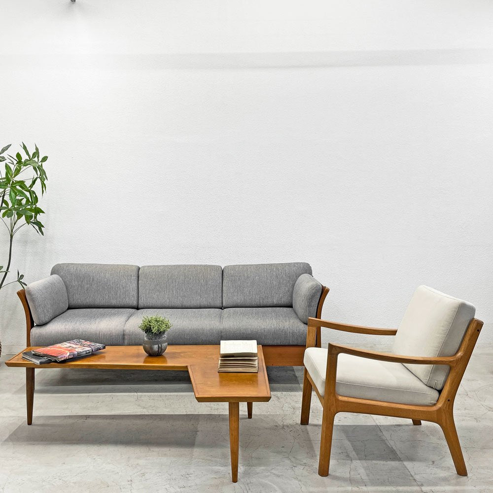 パシフィックファニチャーサービス P.F.S ラダーティーテーブル RUDDER TEA TABLE コーヒーテーブル 樺材 オーダーサイズW140cm 参考価格60,500~ 〓
