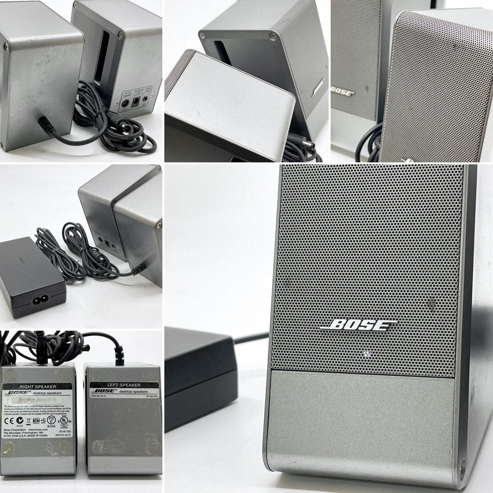 ボーズ BOSE デスクトップスピーカー Desktop Speakers AM301482-003 PCスピーカー ペア 電源コード欠品 アメリカ ●