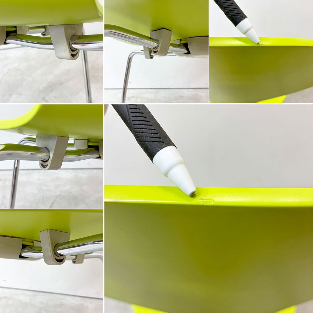 フリッツハンセン Fritz Hansen アントチェア ANT CHAIR 4本脚 ヴァーナルグリーン ライムカラー ラッカー仕上げ アルネ・ヤコブセン デンマーク 北欧家具 ●