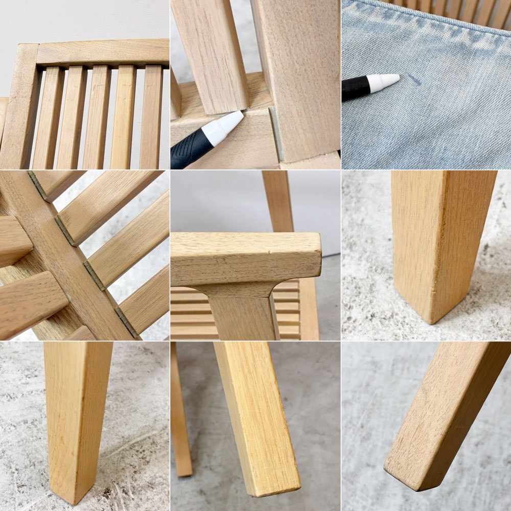 ダブルティー WTW アペルト チェア APERTO CHAIR NT アームチェア ラウンジチェア 1Pソファ アッシュ材 デニム地 西海岸 ウエストコースト ●