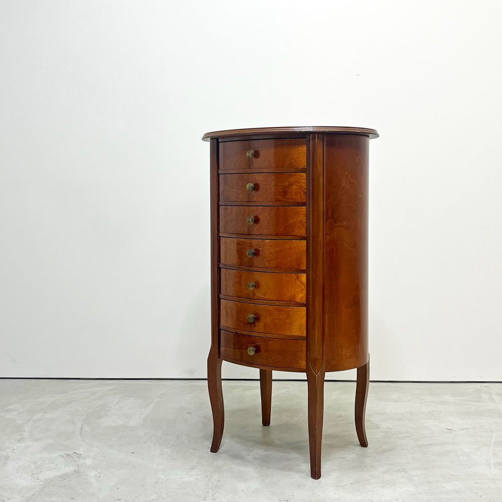 イタリアン クラシカルデザイン スリムチェスト 7ドロワー 抽斗7