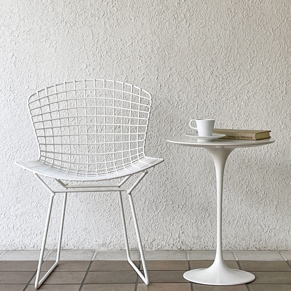 ノル ノール Knoll サーリネンコレクション チューリップ サイドテーブル Φ41cm ホワイトラミネート エーロ・サーリネン 定価209,000円 ◇