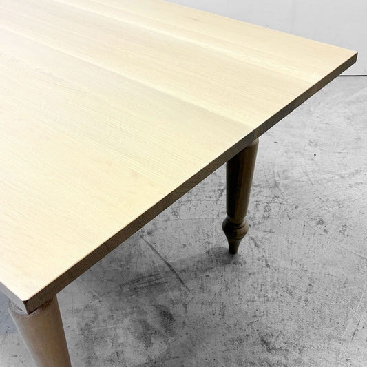 マスターウォール MASTERWAL ベラドンナ BELLADONNA ダイニングテーブル オーク材 無垢集成材 ろくろ脚 W180 アカセ木工 展示品 ●