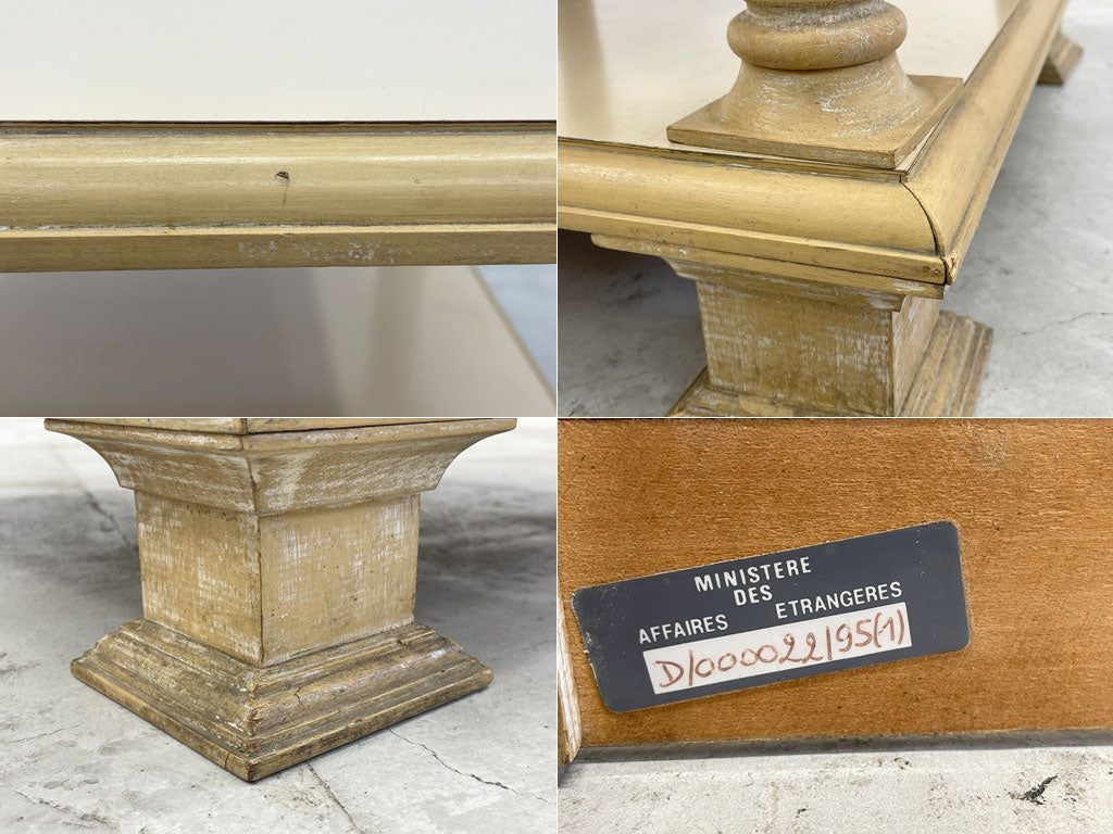 ビンテージスタイル エンドテーブル end table サイドテーブル Side table シャビーシック メラミントップ フラワースタンド 〓