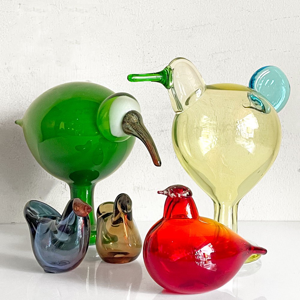 イッタラバード iittala バーズバイトイッカ Birds by Toikka スロ Sulo 脚付き スコープ復刻品 2021年 94/500 オイバ・トイッカ 北欧雑貨 ヒビ有 ■