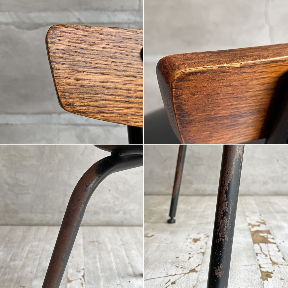 アクメファニチャー ACME Furniture グランビュー GRANDVIEW ダイニングチェア オーク材 PVCレザー ブラック 廃番モデル ♪
