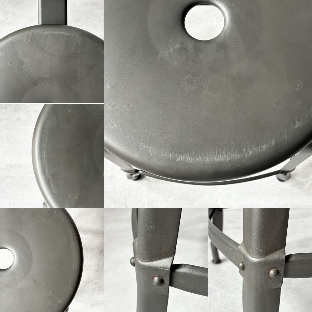 フェールトラヴァイユ FER TRAVAIL ニコルチェア NICOLLE Chair SH45cm ダイニングチェア スチール マットクリア仕上げ 別注モデル インダストリアル フランス ★