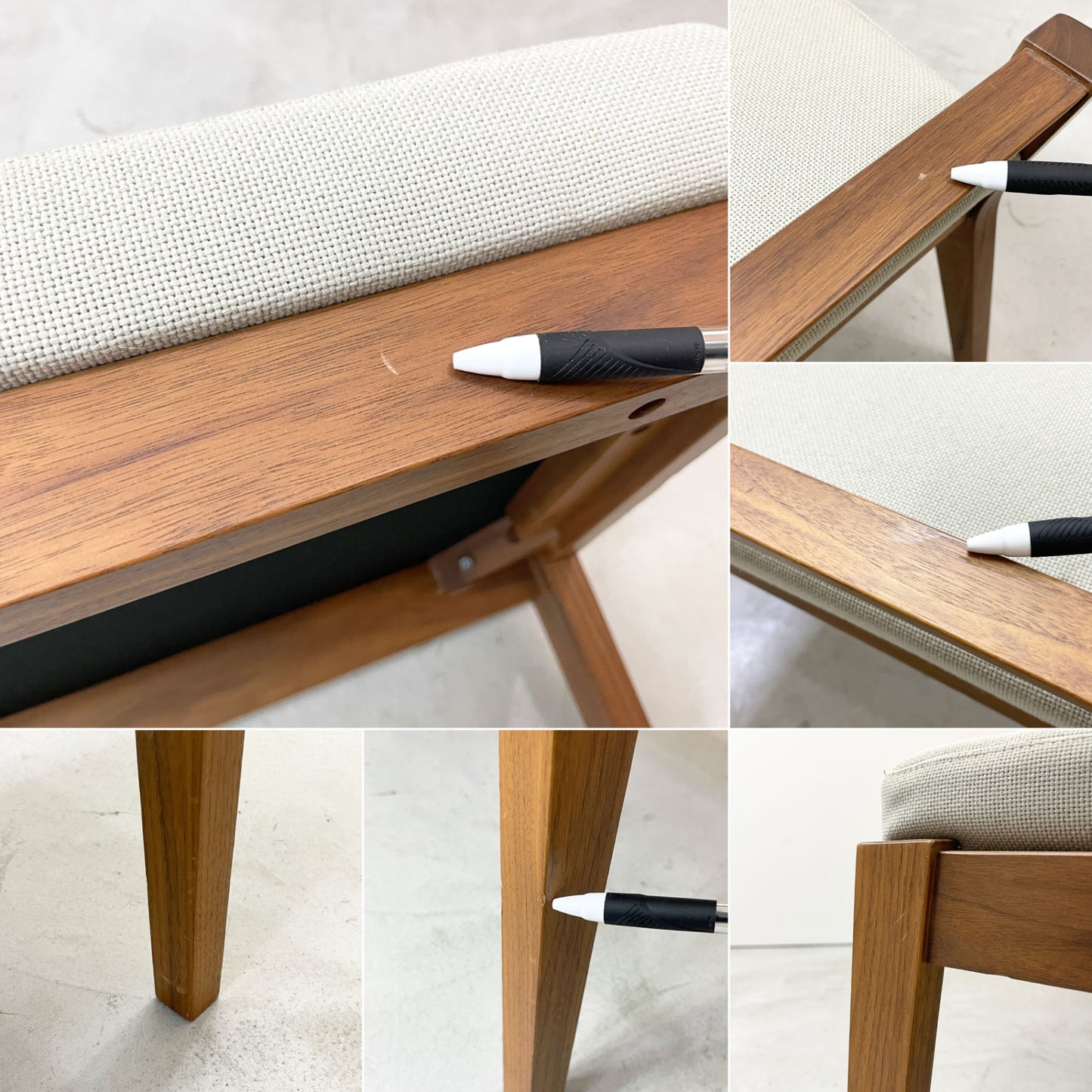 アジム AJIM イビザ ibiza bench ベンチ ダイニングベンチ ウォールナット無垢材 ファブリック ナチュラルモダン 国産家具 ●