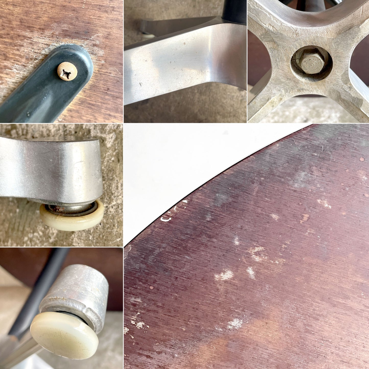 ハーマンミラー Herman Miller コントラクトテーブル Eames Contract Tables ラウンド ホワイト メラミントップ Φ107x H64 cm ビンテージ C&R イームズ ミッドセンチュリー ■