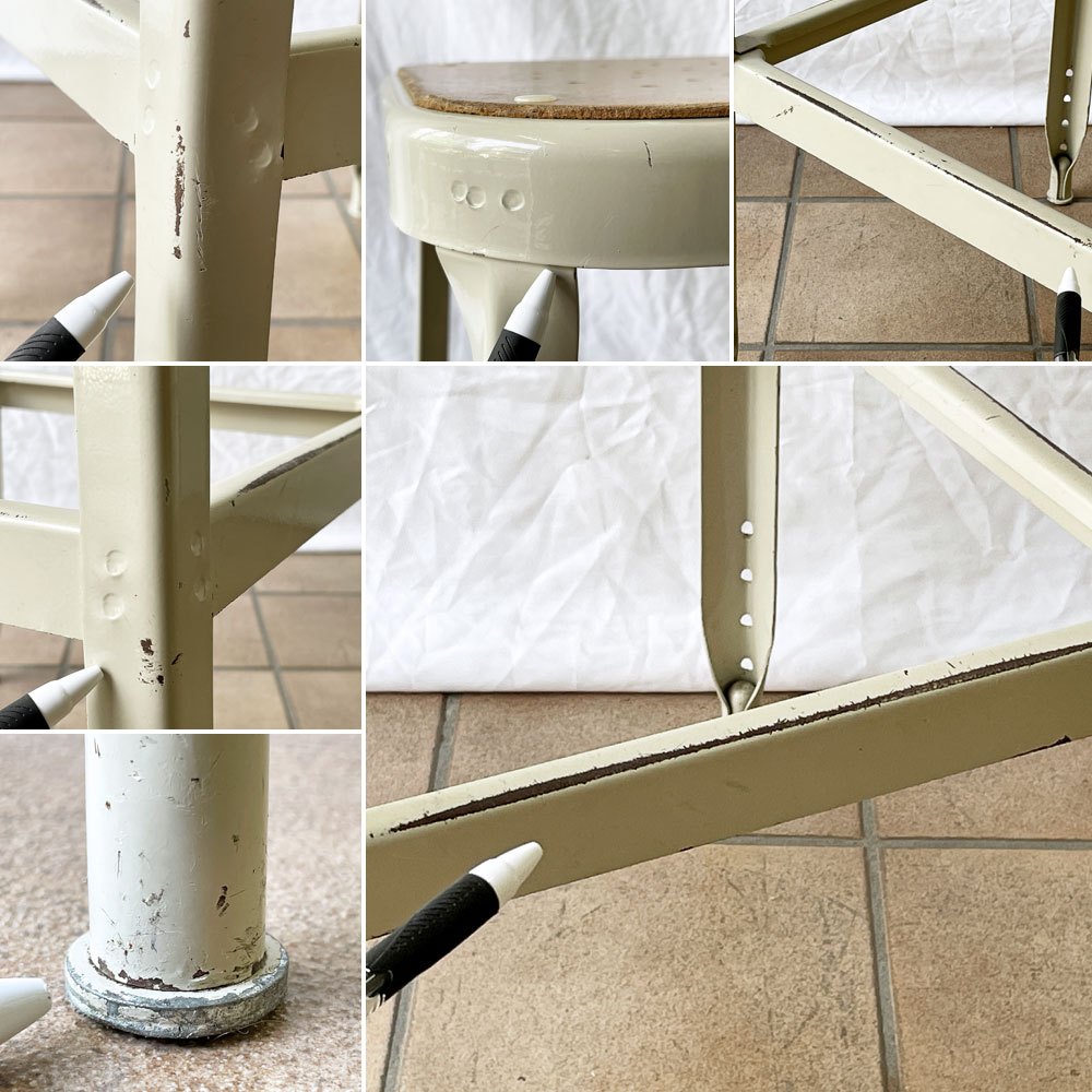 リオン LYON ファクトリー スツール FACTORY STOOL Lサイズ Putty White プレスウッドシート パシフィックファニチャーサービス P.F.S取り扱い A ◇