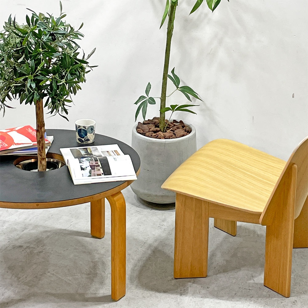 オフィー offi オッフィー USA チョークテーブル Chlak Table 黒板 ブラックリノリウム Φ76cm キッズテーブル エリック・ファイファー Eric Pfeiffer 廃番希少 ●