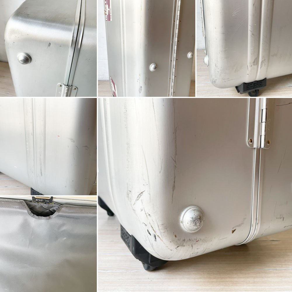 ゼロハリバートン ZERO HALLIBURTON 4輪 アルミニウム キャリーケース トランク スーツケース 大容量 ダイヤルロック機能ジャンク ★
