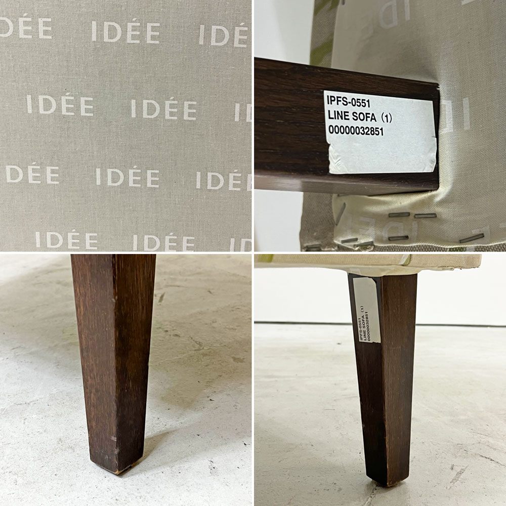 イデー IDEE ラインソファ LINE SOFA ラウンジソファ 1Pソファ 1人掛け ファブリック 花柄 クラシカルスタイル ●
