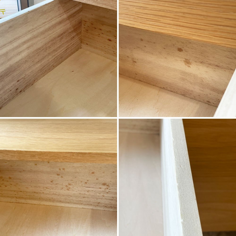 イデー IDEE スティルト サイドボード S STILT SIDEBOARD S ナチュラル テレビボード オーク材 アジャスター付 マリナ・ボーティエ 定価¥79,900- ◎
