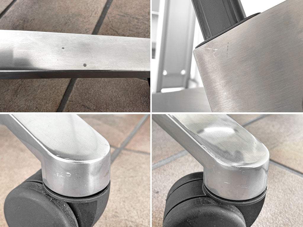 ウィルクハーン Wilkhahn オン チェア ON Chair ハイバック アームチェア 総本革 ヘッドレスト付 オフィスチェア ◇