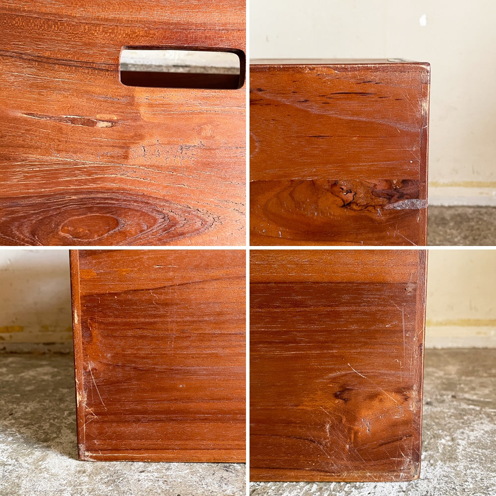 アクメファニチャー ACME Furniture トロイ オープンボックス TROY OPEN BOX L チーク古材 アイアン W32cm 収納 USビンテージスタイル 定価¥15,015- A ■