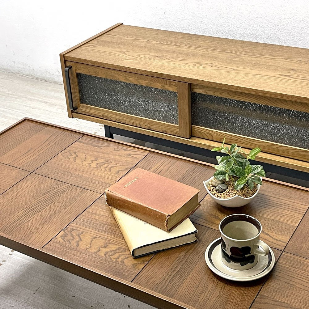 クラッシュゲート CRASH GATE イージーライフ Easy Life ジンロ ZINRO テレビボード TV BOARD オーク材 W160cm 定価¥126,500- 未使用展示品 ●