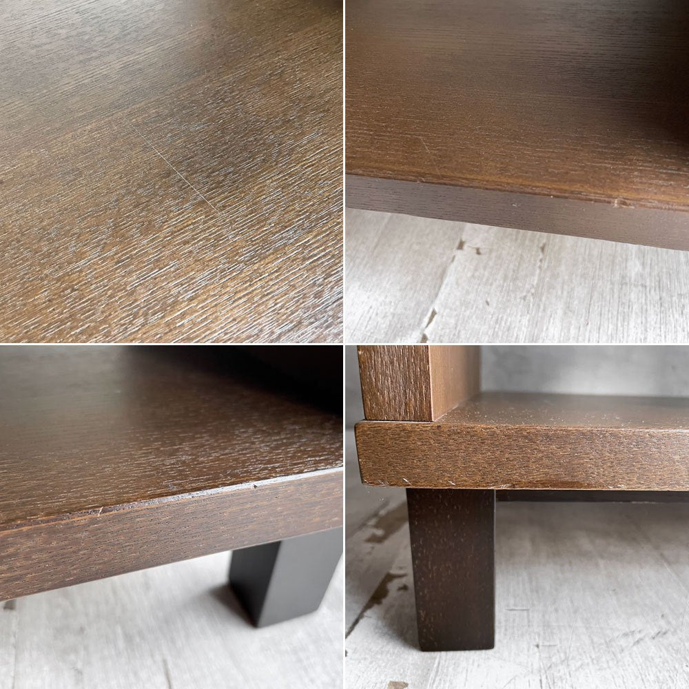 無印良品 MUJI オープンシェルフ 2段3列 立ち脚 タモ材 ブラウン 棚 キャビネット 飾り棚 シンプルデザイン 廃番 ♪