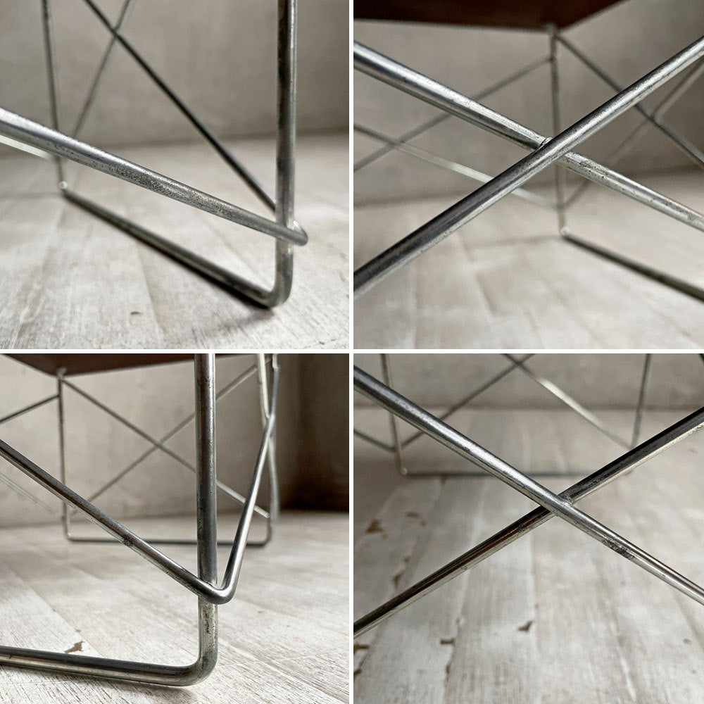 ハーマンミラー Herman Miller イームズワイヤーベースローテーブル Eames Wire Base Low Table LTRT ホワイトアッシュ材 ミッドセンチュリー 定価¥64,900- ♪
