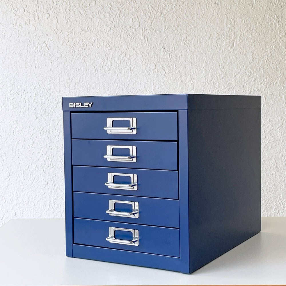 ビスレー BISLEY BASICシリーズ 12/5 A4 ミニキャビネット 5段 ブルー