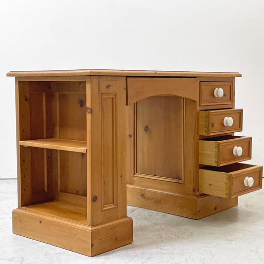 ペニーワイズ THE PENNY WISE パイン材 5ドロワー デスク 棚板1段 カントリースタイル ナチュラル ●