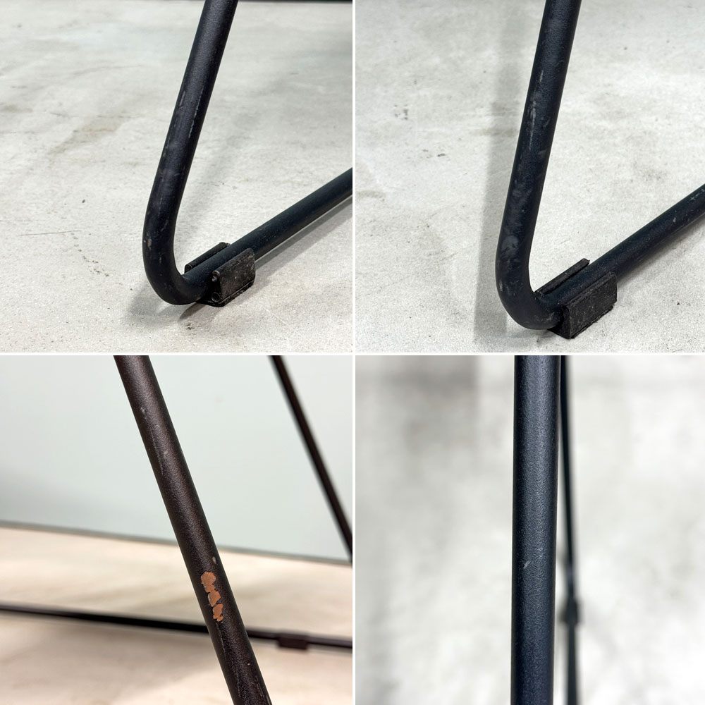 クラッシュゲート CRASHGATE ノットアンティークス Knot Antiques クロエ CHLOE ダイニングチェア PUレザー スチール キャメル ◎