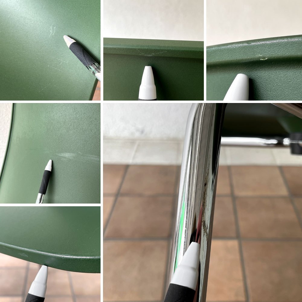 ヴィトラ vitra ハルチューブ HAL Tube サイドチェア ダイニングチェア スタッカブル グリーン ジャスパー・モリソン A ◇