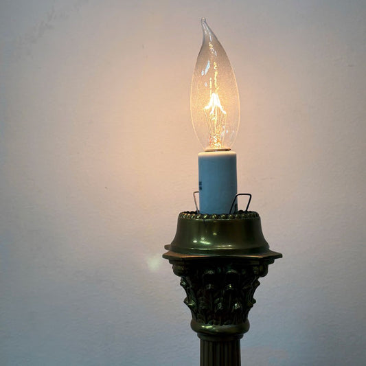 ローラアシュレイ Laura Ashley 真鍮製 テーブルライト ランプベース シェード無し アールデコ A ●