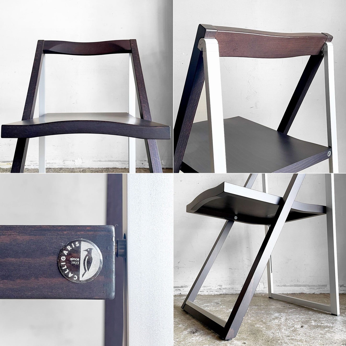 カリガリス Calligaris コヌビア connubia スキップ SKIP フォールディングチェア ビーチ材 ヴェンゲ色 イタリア ■