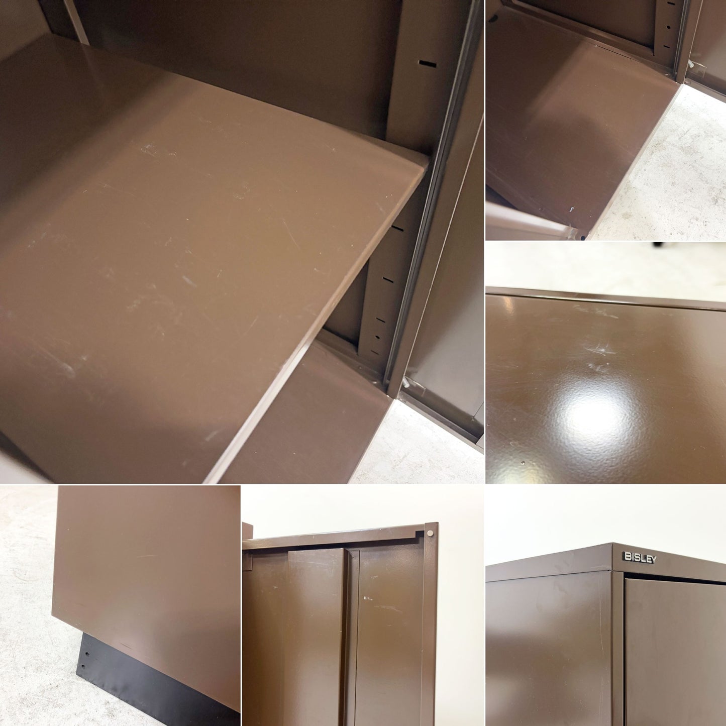 ビスレー BISLEY A4 39/1 キャビネット 1ドア 35x46xH94cm ブラウン オフィス 店舗什器 イギリス 鍵欠品 現状品 ●
