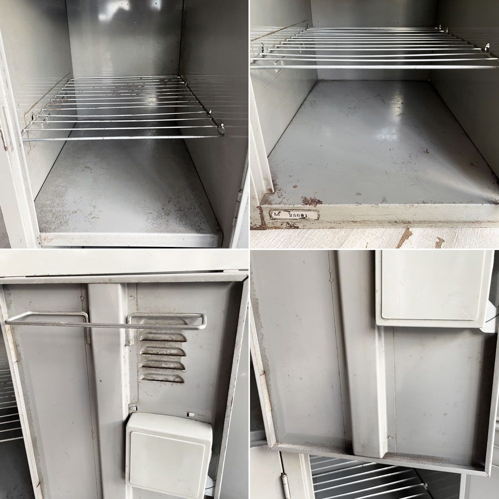 ビンテージ スチールロッカー Steel LOCKER 6ドア 3列2段 鍵付き インダストリアル 店舗什器