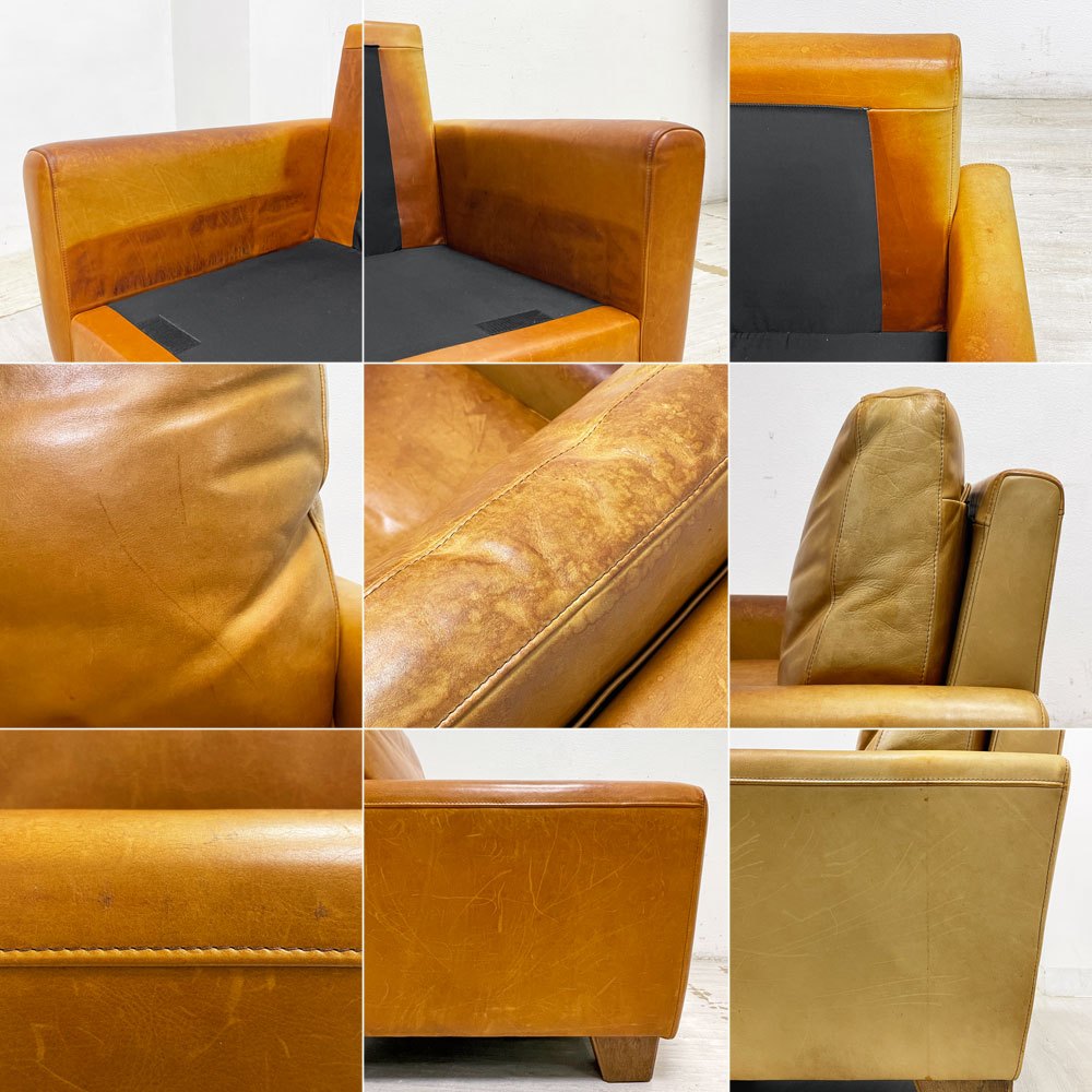 アクメファニチャー ACME Furniture フレスノ ソファ FRESNO SOFA 1シーター ヴィンテージスタイル オイルレザー 本革 定価¥165,000- ●