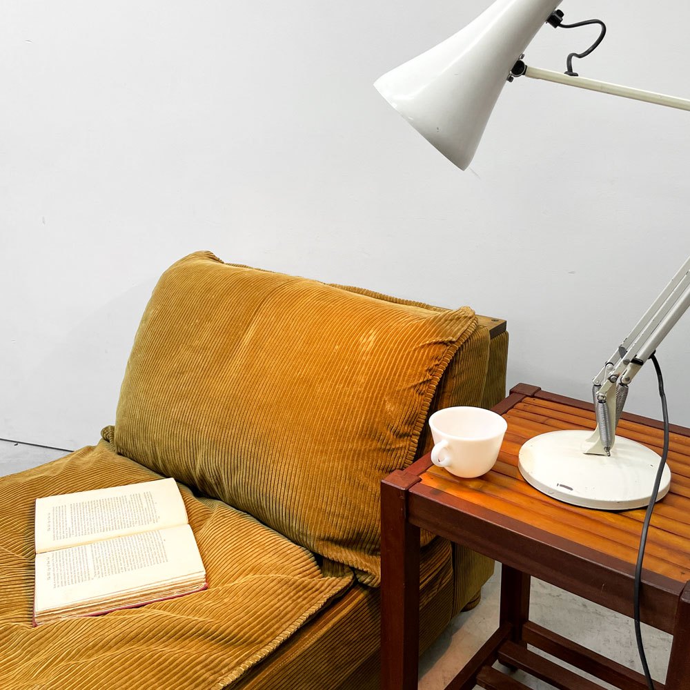 トラックファニチャー TRUCK FURNITURE HNSOFA 1Pソファ ナラ材 無垢材 F-21 グリーンコーデュロイ 定価¥258,060- ●