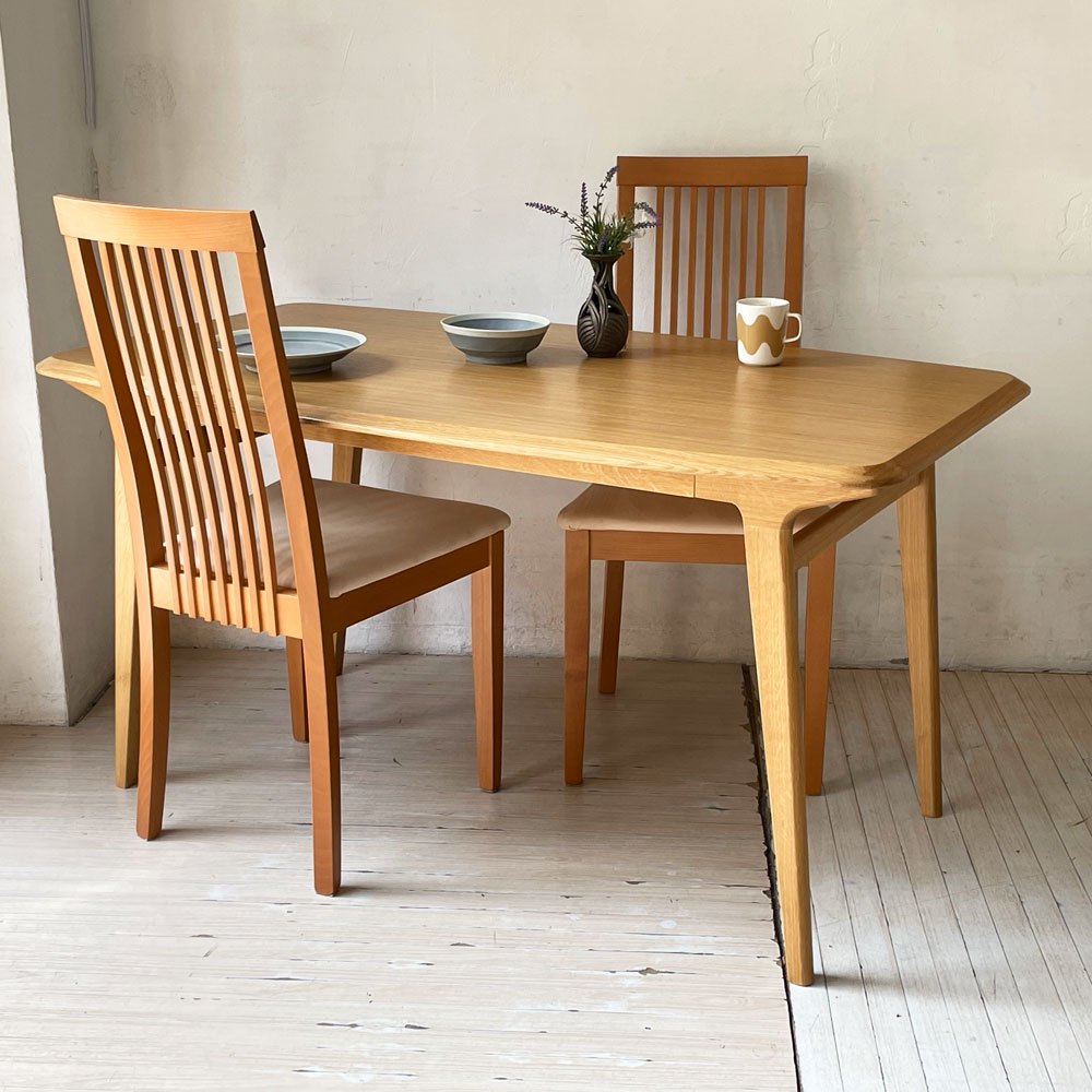 イデー IDEE イキ IKI オーク材 オーバル ダイニングテーブル ワークテーブル ナラ材 楢 ナチュラルモダン 109,900円 ★