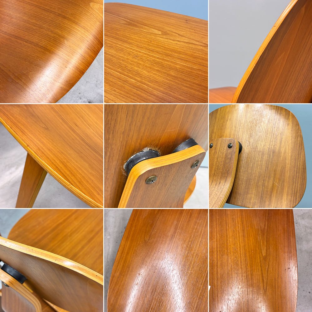ハーマンミラー Herman Miller プライウッドラウンジチェア LCW ウッドレッグ ウォールナット C&R イームズ ミッドセンチュリー 2007年製 ◎