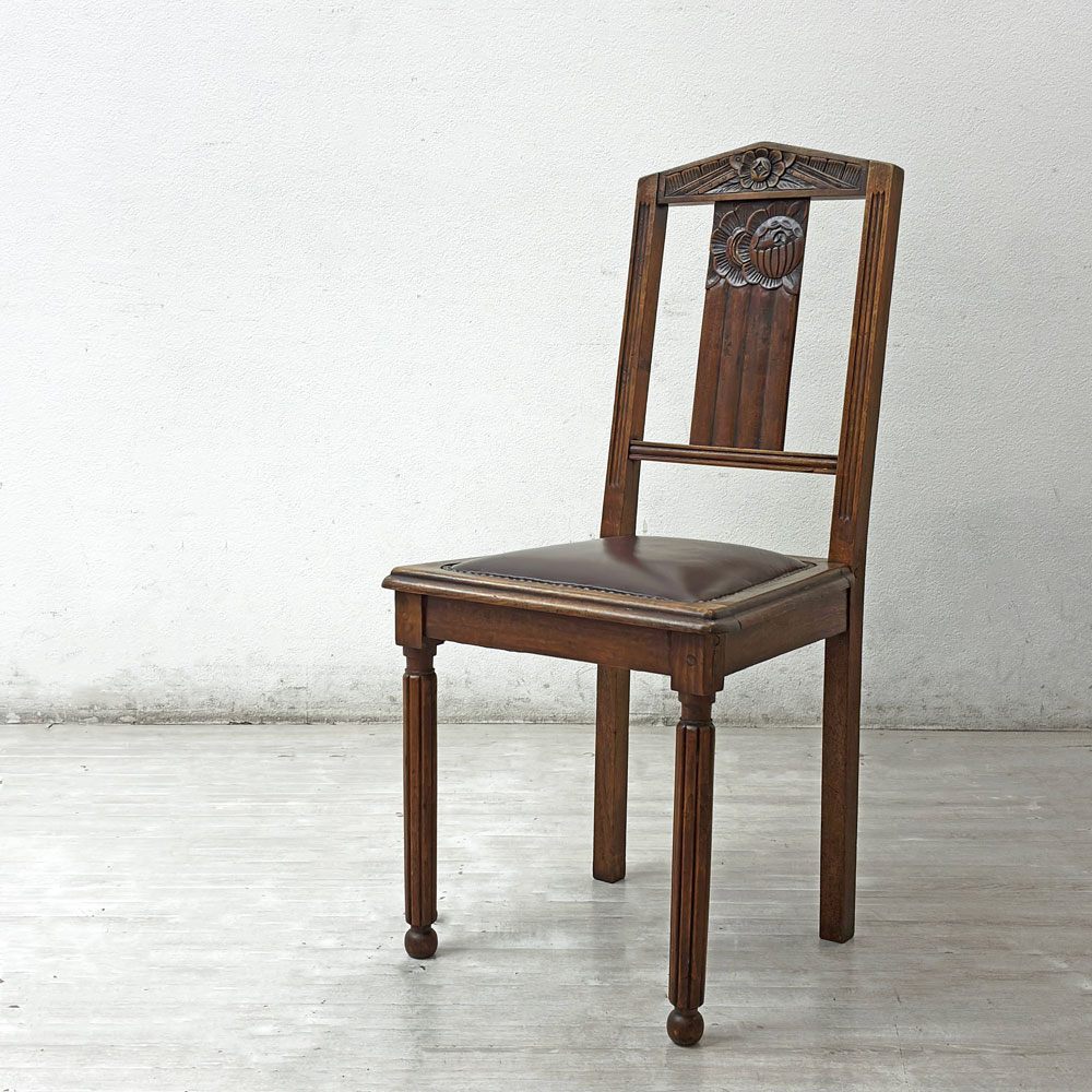 ヴィンテージ オーク材 ダイニングチェア B 北欧モダン アンティーク 民芸 ヴィンテージ オーク材 ダイニングチェア B 北欧モダン
