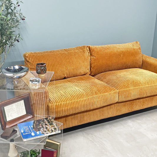 アクメファニチャー ACME Furniture ジェティ フェザー ソファ JETTY FEATHER SOFA 2シーター (L) コーデュロイ マスタード W187cm 定価¥332,200- ◎