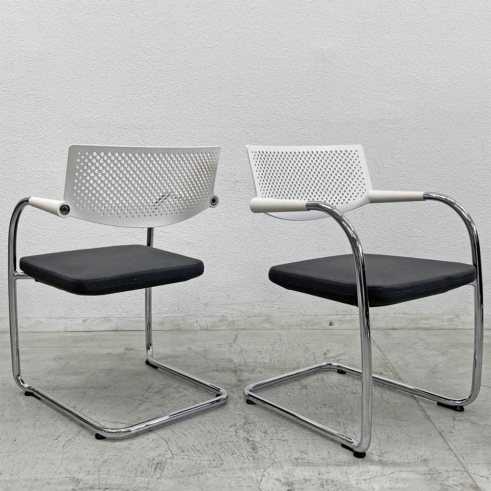 ヴィトラ vitra ビザビ2 Visavis2 アームチェア デスクチェア スタッキングチェア カンティレバー アントニオ・チッテリオ A 〓