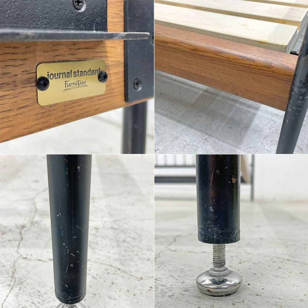 ジャーナルスタンダードファニチャー journal standard furniture サンク SENS ベッドフレーム アイアン ダブルサイズ インダストリアル 〓