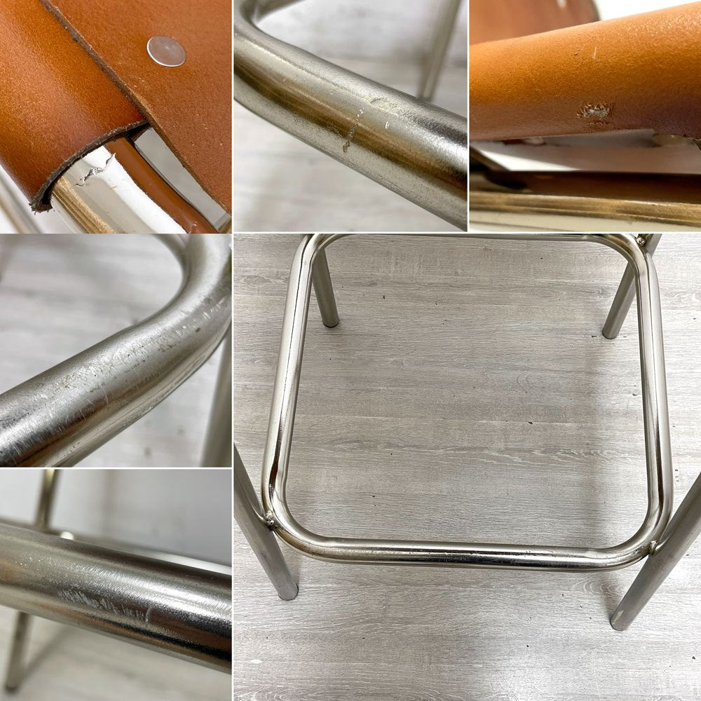 アナザーライフ Another Life レザルクバーチェア Les Arcs Bar Chair 本革 シャルロット・ペリアン リプロダクト品 ●