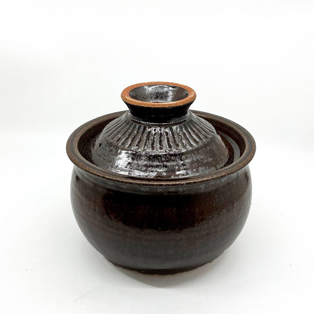 廣川温 ごはん鍋 2合半サイズ 耐熱陶器 煮込み料理 現代作家 ○ | 中古