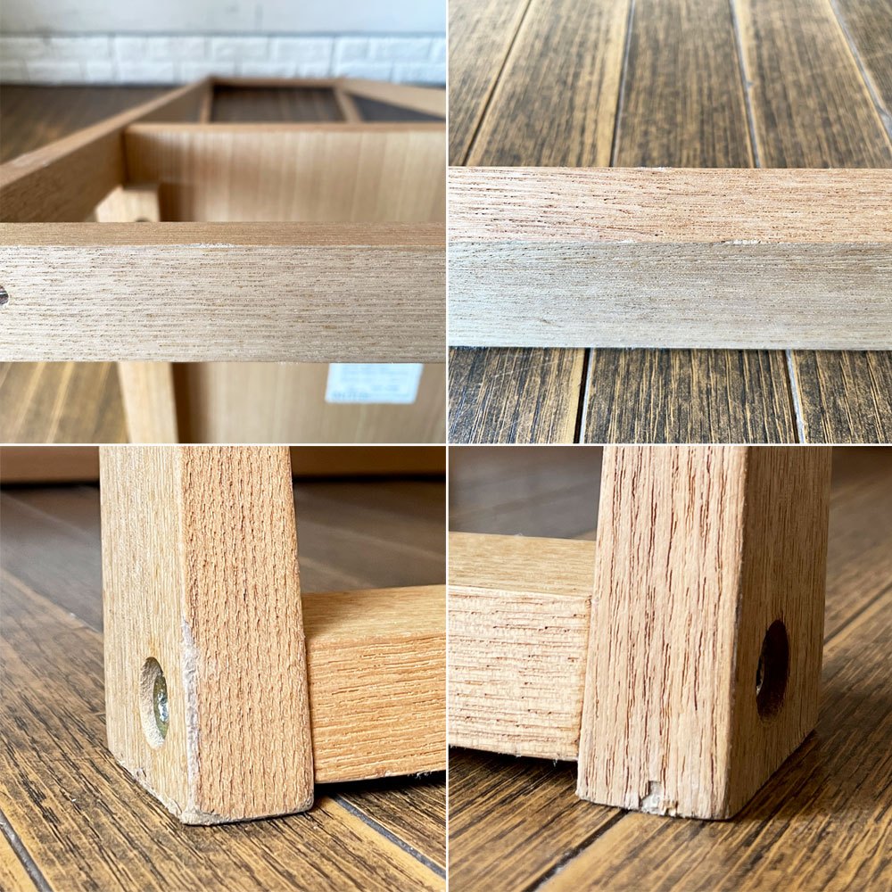 無印良品 MUJI 木製コートハンガー ハンガーラック タモ材 棚板付 H150cm ナチュラル 廃番 ◎