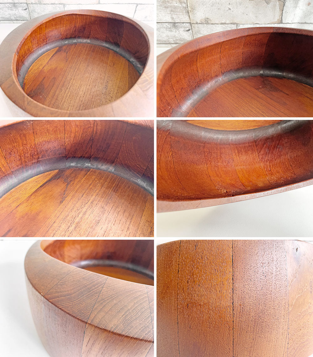 ダンスク DANSK ウッドボウル #832 チーク材 Φ30cm イェンス・クイストゴー Jens.H.Quistgaard 北欧デザイン ビンテージ ●
