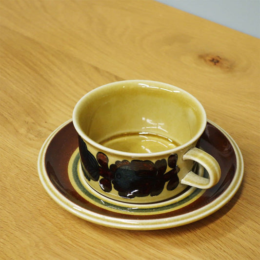 アラビア ARABIA オッソ OTSO ティーカップ&ソーサー ビンテージ フィンランド 北欧食器 ◎