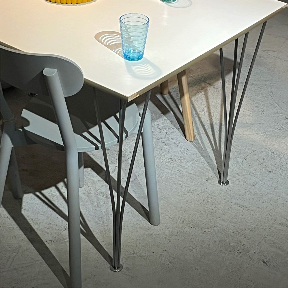 フリッツハンセン Fritz Hansen 長方形 TABLE SERIES Bテーブル ビンテージ ゴールドエッジ ダイニングテーブル ピート・ヘイン アルネ・ヤコブセン 希少 ●