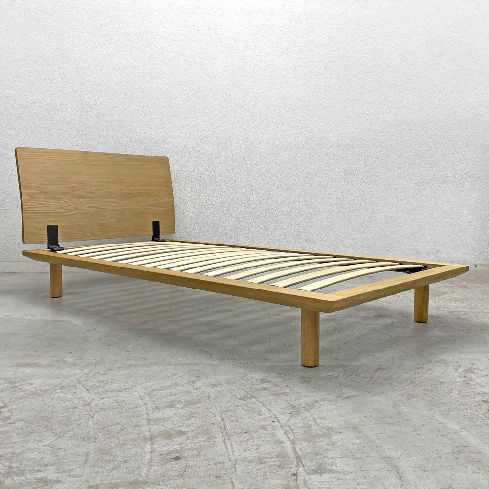 無印良品 MUJI 木製ベッドフレーム シングルサイズ オーク材突板