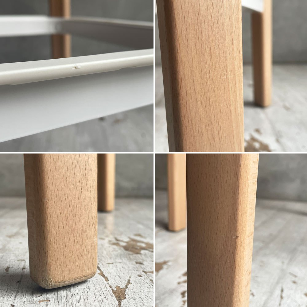 マジス MAGIS スティールウッドスツール Steelwood Stool ハイスツール カウンターチェア ホワイト × ビーチ H68cm ロナン&エルワン・ブルレック ♪